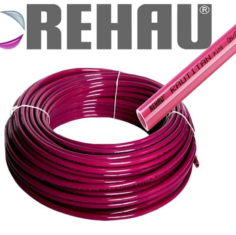 Труба РЕХАУ PINK 32х4,4 мм, бухта 50 м